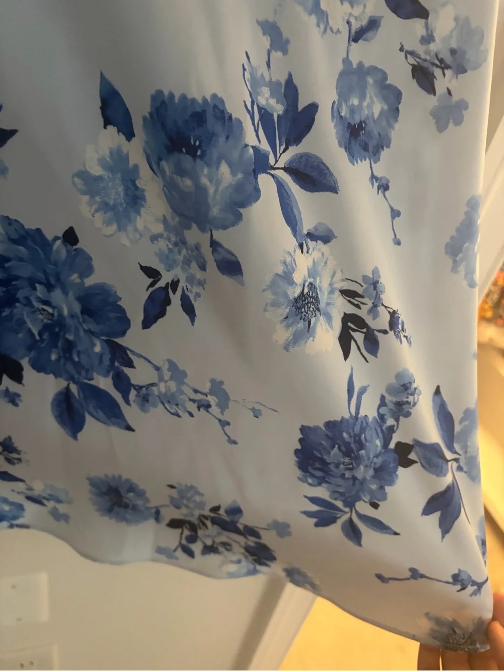 Francesca’s Blue Satin Skirt